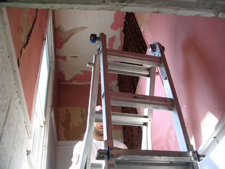 Stairwell, before gutting