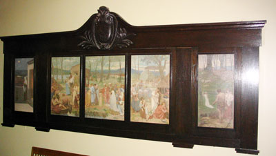 Antique painting and frame