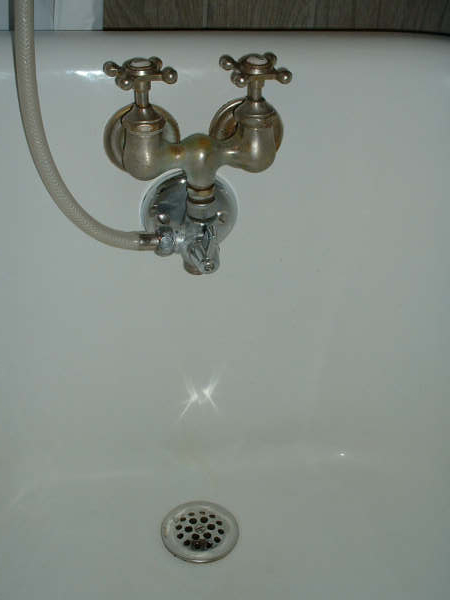 Clawfoot tub faucet