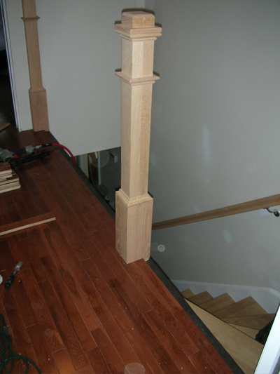 Stairwell for Victorian home - Newel post
