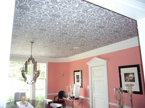 Ceiling wallpaper - Victorian style